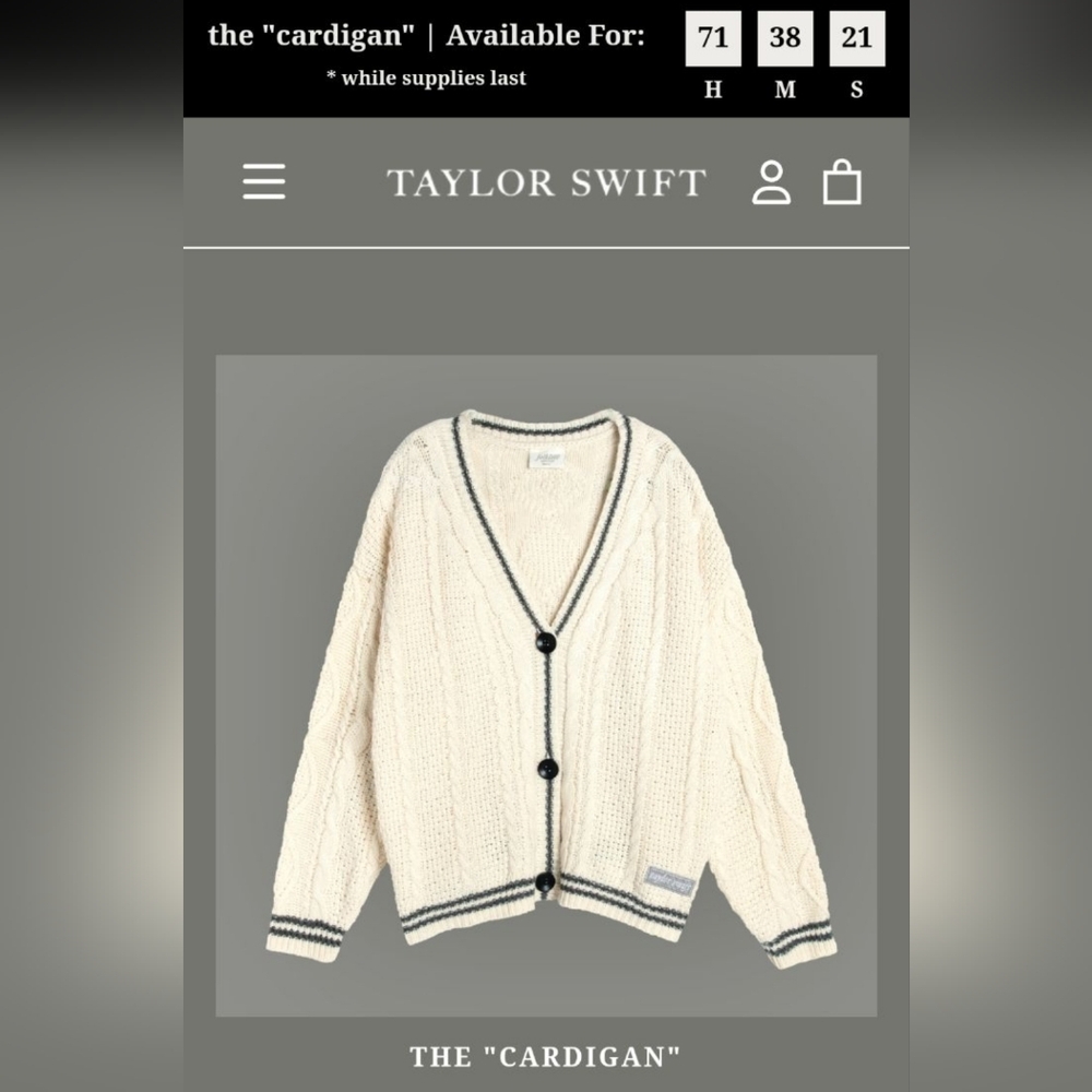 Taylor Swift FOLKLORE "The Cardigan" - Picture 2 of 6